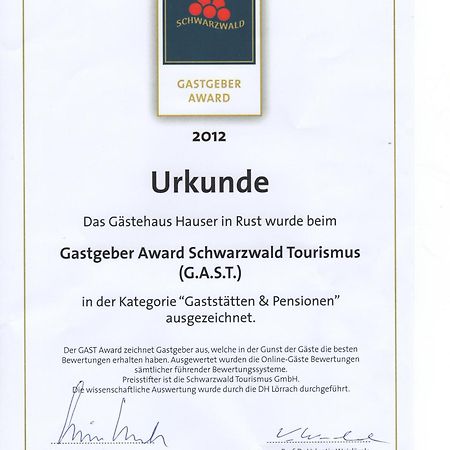 Gaestehaus Hauser Руст Екстер'єр фото